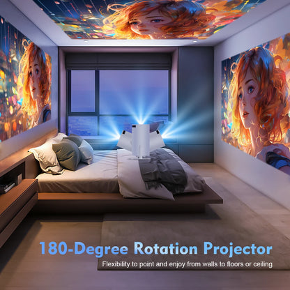 Magcubic HY300 Pro 4K Projector – Android 11, Dual WiFi 6, 1080P HD, BT5.0, 60 ANSI, Outdoor & Home Cinema Projector