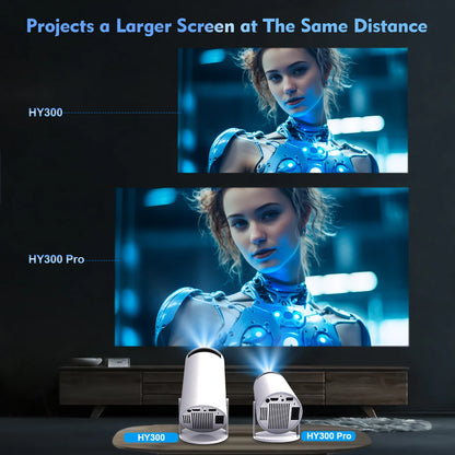 Magcubic HY300 Pro 4K Projector – Android 11, Dual WiFi 6, 1080P HD, BT5.0, 60 ANSI, Outdoor & Home Cinema Projector
